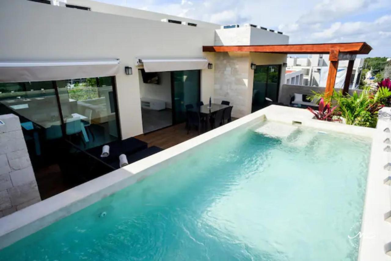 Penthouse Blue Luxury La Veleta Apartment ตูลุม ภายนอก รูปภาพ