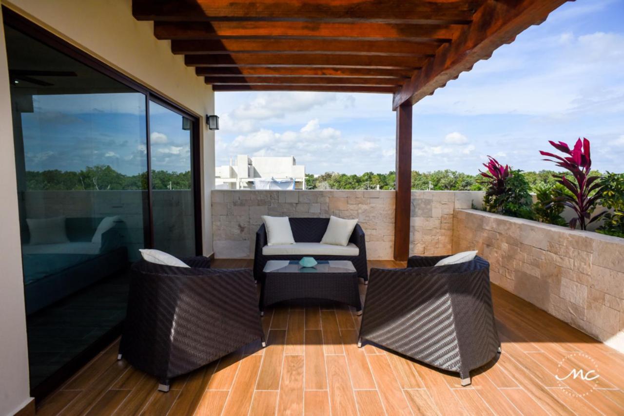 Penthouse Blue Luxury La Veleta Apartment ตูลุม ภายนอก รูปภาพ